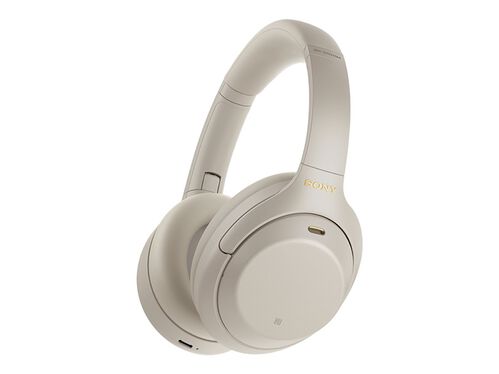 Sony WH-1000XM4 - headphones with mic, Silver, hi-res