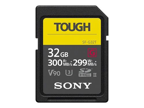 Sony SF-G series TOUGH SF-G32T - flash memory card - 32 GB - SDHC UHS-II, , hi-res