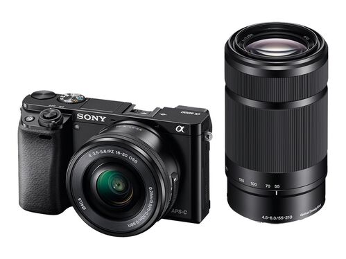 Sony α6000 ILCE-6000Y - digital camera 16-50mm and 55-210mm lenses, , hi-res