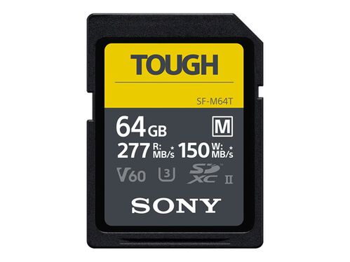 Sony SF-M Series Tough SF-M64T - flash memory card - 64 GB - SDXC UHS-II, , hi-res