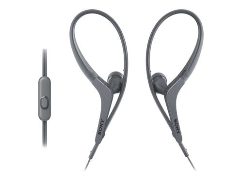 Sony MDR-AS410AP - earphones with mic, Gray, hi-res