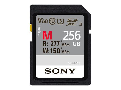 Sony SF-M Series SF-M256 - flash memory card - 256 GB - SDXC UHS-II, , hi-res