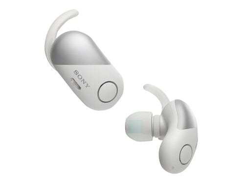Sony WF-SP700N - earphones with mic, White, hi-res