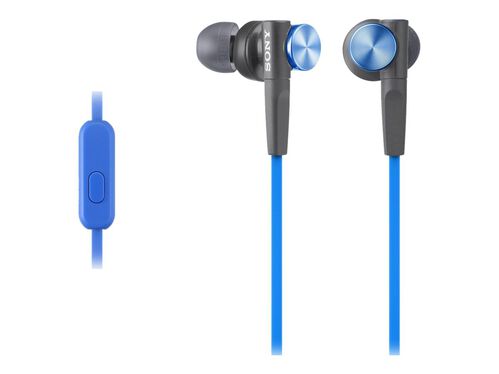 Sony MDR-XB50AP - earphones with mic, Blue, hi-res