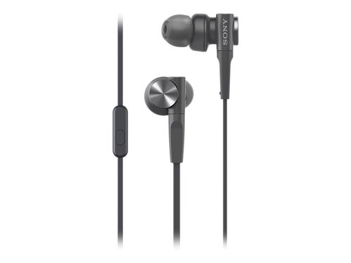 Sony MDR-XB55AP - earphones with mic, Black, hi-res